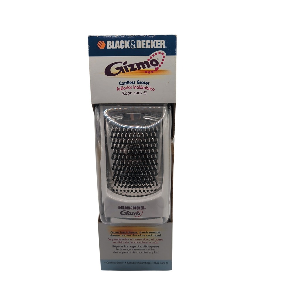 Black & Decker Cordless Grater White Gizmo GG200 Rechargeable Plastic
